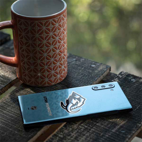 NHL Utah Mammoth Distressed Blue Galaxy Note 10 Skin